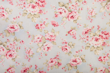 fabric with rosesの写真素材