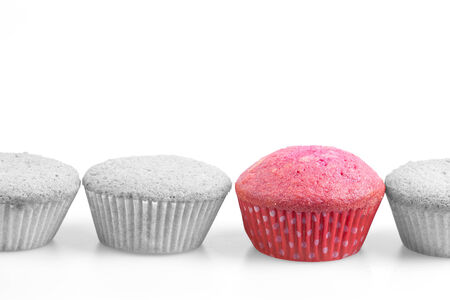 abstract leadership sown in cupcakesの写真素材