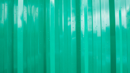 Green zinc or aluminum  wall texture background.の写真素材