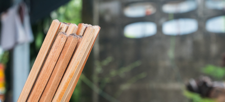 Group of chopsticks with blur backgroundの写真素材