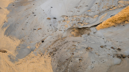 cement on sand texture background
