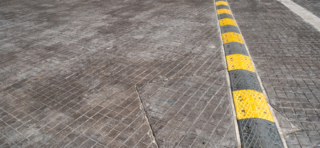 Road bump on the road for reduce speed