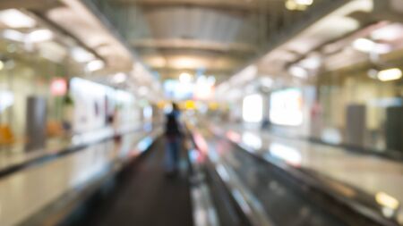 Abstract blur background of international airportの写真素材