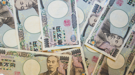 Bank note of yen money background