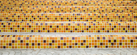 Tile pattern on stairs backgroundの写真素材