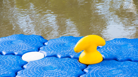 Mooring platform in The pierの写真素材