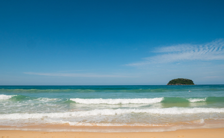 View of kata beach in phuket thailand in landscape conceptの写真素材