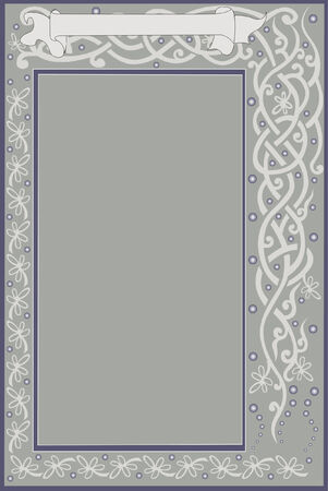 there is a post card or banner with patternのイラスト素材