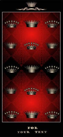 red royal post cardのイラスト素材