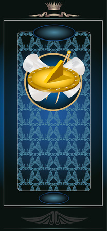 there is advertising with texture and sun clockのイラスト素材