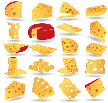 there is cheese icon collectionのイラスト素材