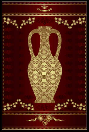 grape wine banner advertising backgroundのイラスト素材