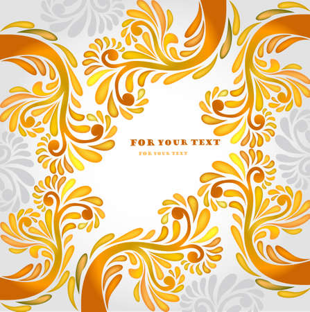 orange pattern backgroundのイラスト素材