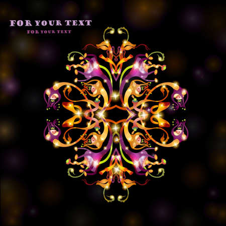 black fantasy bright background spaceのイラスト素材