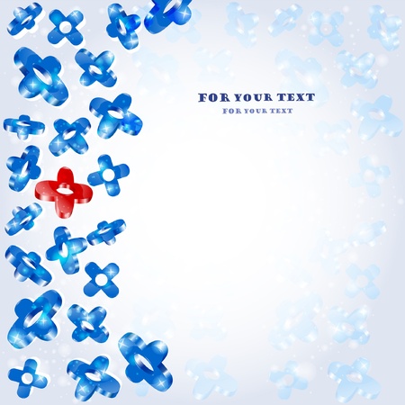 blue shape glossy backgroundのイラスト素材