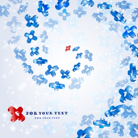 space blue background banner shapeのイラスト素材