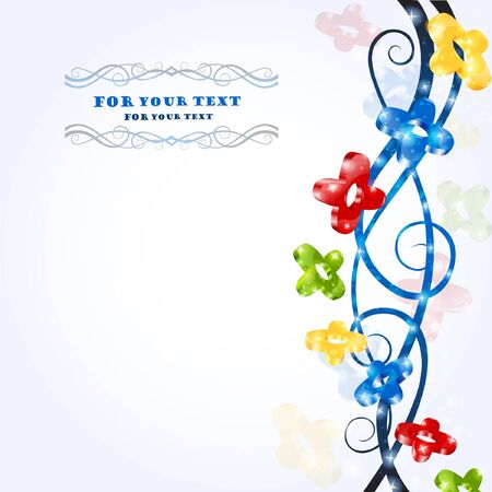 cool shiny color background shape bannerのイラスト素材