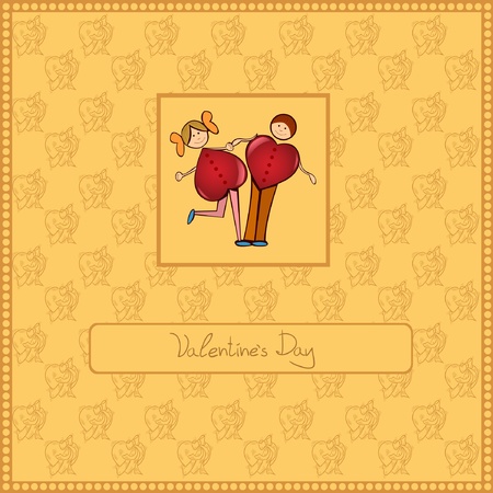 love valentine background bannerのイラスト素材