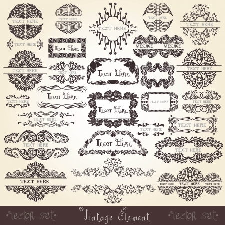 royal banner set labelのイラスト素材