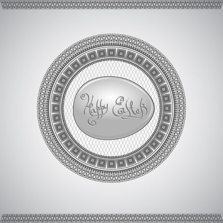 easter circle concept backgroundのイラスト素材