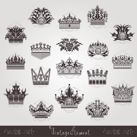 beer wine barrel crown labelのイラスト素材