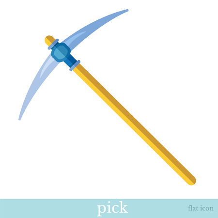 flat icon pick tool object on whiteのイラスト素材