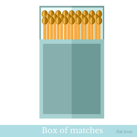 flat open box of matchesのイラスト素材
