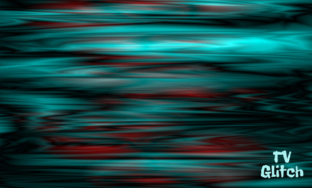 Blue red wave murble texture or tv noise vector mesh background in glitch styleのイラスト素材
