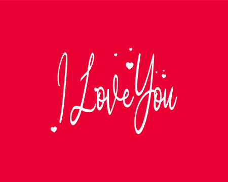Love Letter Logo in Red Background Vector EPS Isolated, Best Used for Valentine Illustration, design sticker, greeting card.のイラスト素材