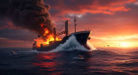 Conceptual oil and gas crisis. Oil and gas industry. 3D renderingの素材