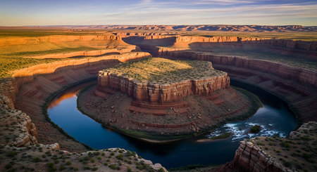 Colorado River in Canyonlands National Park, Utah, United States.の素材