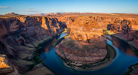 Horseshoe Bend in Glen Canyon National Conservation Area, Arizonaの素材