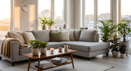 Aerial view of the river and forest. Beautiful summer landscape.の素材