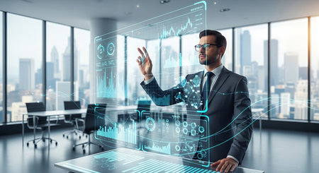 Handsome strong athletic man working out training in the gym gaining weight pumping up muscles and poses fitness and bodybuilding conceptの素材