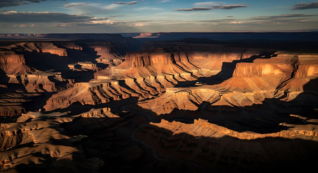 Sunset over the Canyonlands National Park in Utah, United Statesの素材