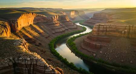 Horseshoe Bend at sunset, Utah, United States.の素材