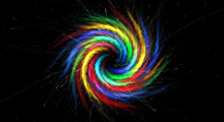 abstract fractal background a computer-generated 2D illustration, textureの素材