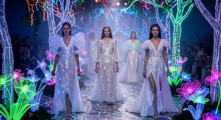 Models walk the runway at the Ines Di Santo Fall Winter 2013 fashion show during New York Fashion Week in New York City.の素材