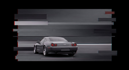 Burning buddhist temple gate. 3d render illustration.の素材