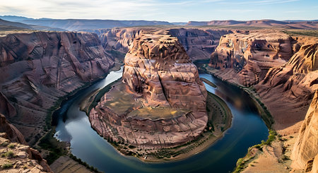 Horseshoe Bend in Glen Canyon National Recreation Area, Utah, USAの素材