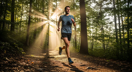 White tailed eagle (Haliaeetus albicilla) sitting on a rock in the snow.の素材