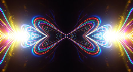 abstract fractal background a computer-generated 2D illustration, textureの素材