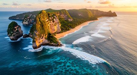 Cup of coffee, book and lamp on the table at nightの素材