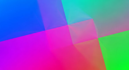 abstract colorful background with smooth gradients, lines and bokehの素材