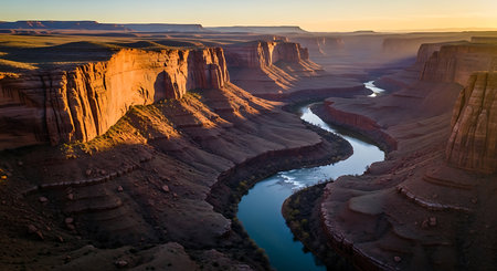 Colorado River in Canyonlands National Park, Utah, United States.の素材