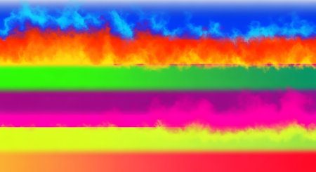 Rainbow abstract background for various design artworks. Illustration.の素材