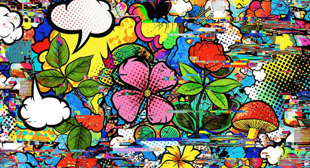 abstract color pattern in graffiti style. Quality illustration for your designの素材