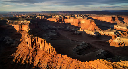 Panoramic view of Canyonlands National Park, Utah, USAの素材