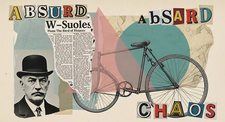 Vintage poster with a bicycle, a map of the USA and the inscriptionの素材