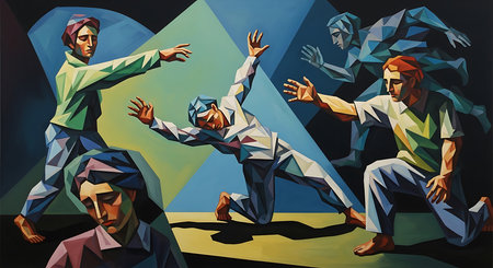 Kung fu master class in kung fu school. Illustrationの素材